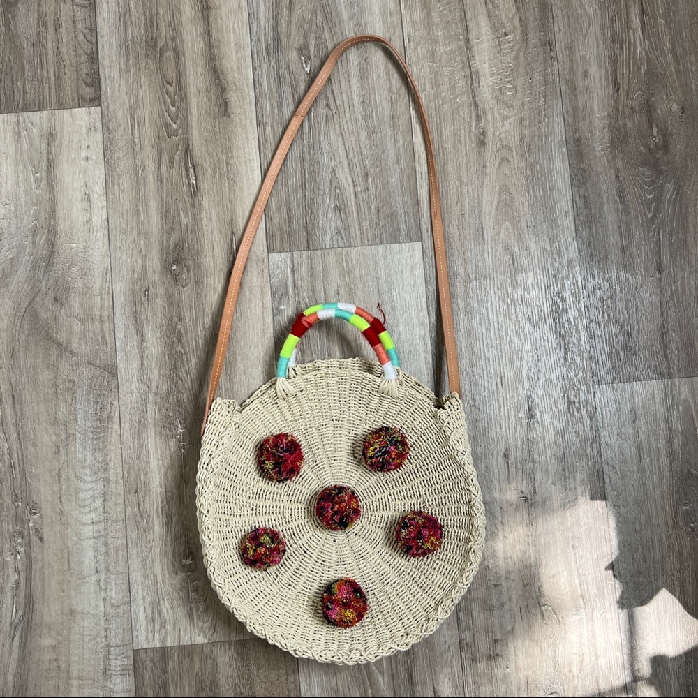 J.Crew Round Straw Crossover Bag NWT - Picture 3 of 12